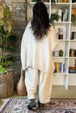 Inside Out Oversized Grunge Knit Stone